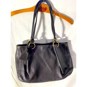 Brown leather purse by Enzo